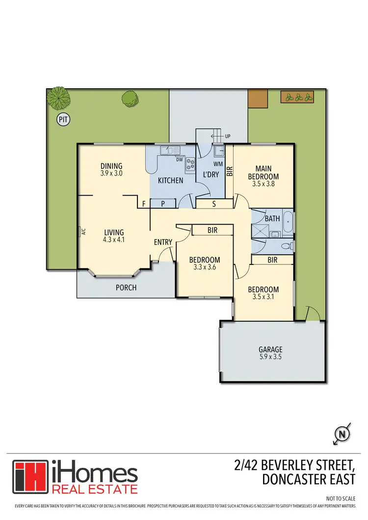 Floorplan of Homely unit listing, 2/42 Beverley Street, Doncaster East VIC 3109