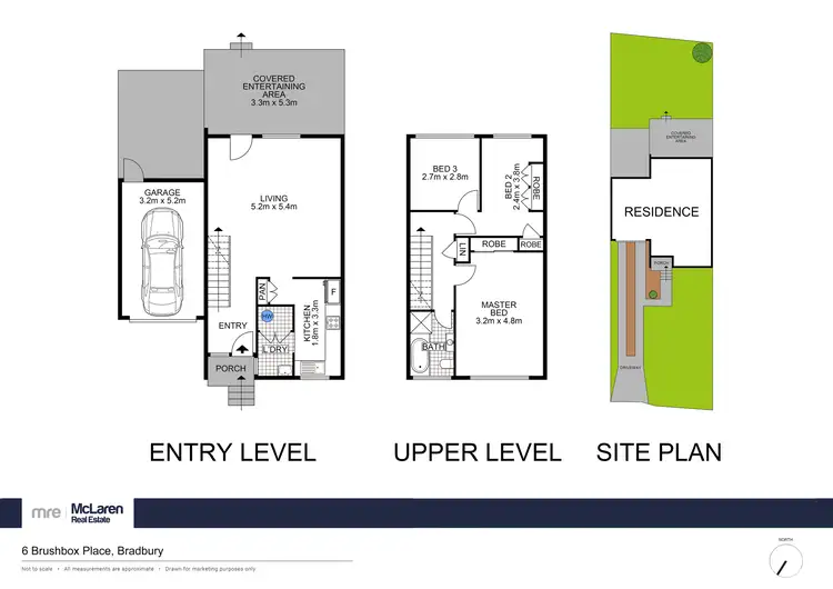 Floorplan of Homely house listing, 6 Brushbox Place, Bradbury NSW 2560
