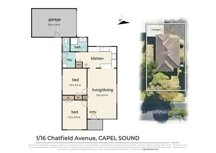 Floorplan of Homely house listing, 1/16 Chatfield Avenue, Capel Sound VIC 3940