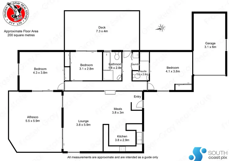 Floorplan of Homely townhouse listing, 3/46 Heath Street, Broulee NSW 2537