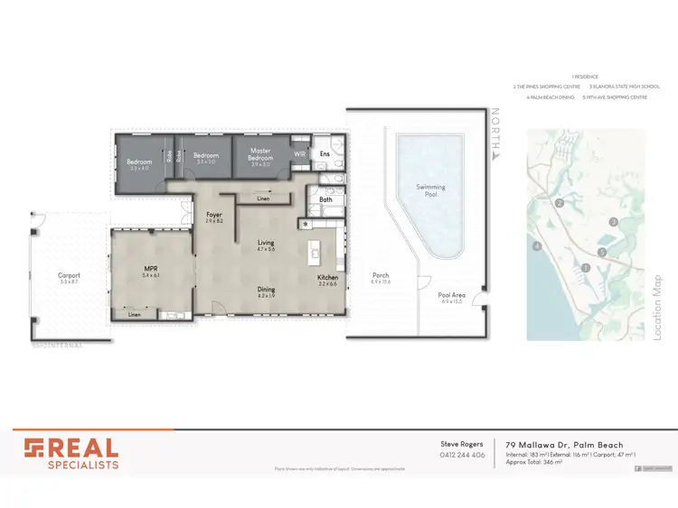 Floorplan of Homely house listing, 79 Mallawa Drive, Palm Beach QLD 4221