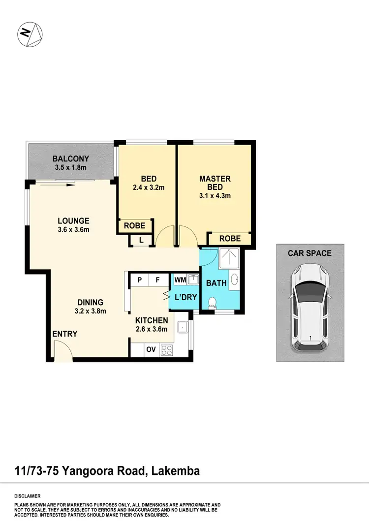 Floorplan of Homely apartment listing, 11/73-75 Yangoora Road, Lakemba NSW 2195