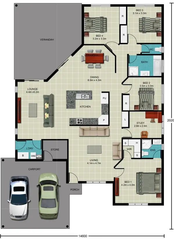 Floorplan of Homely house listing, 9 Vendetta Crescent, Johnston NT 832