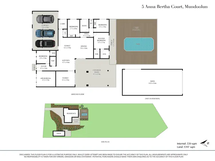 Floorplan of Homely rural property listing, 5-7 Anna Bertha Court, Mundoolun QLD 4285