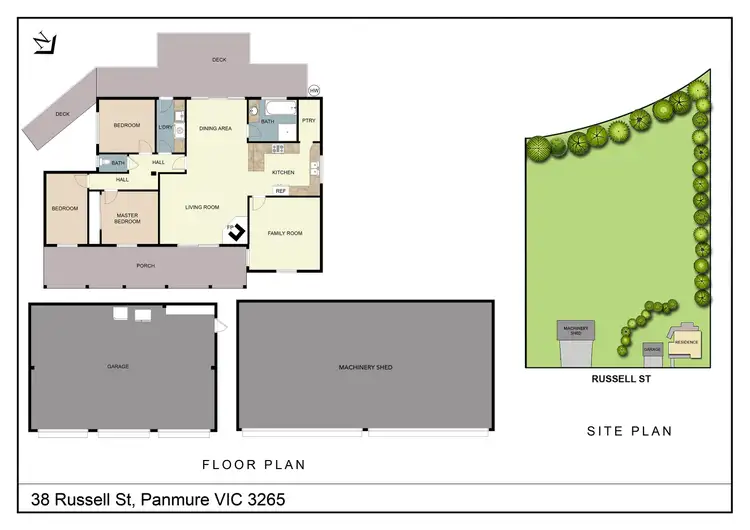 Floorplan of Homely rural property listing, 38 Russell Street, Panmure VIC 3265