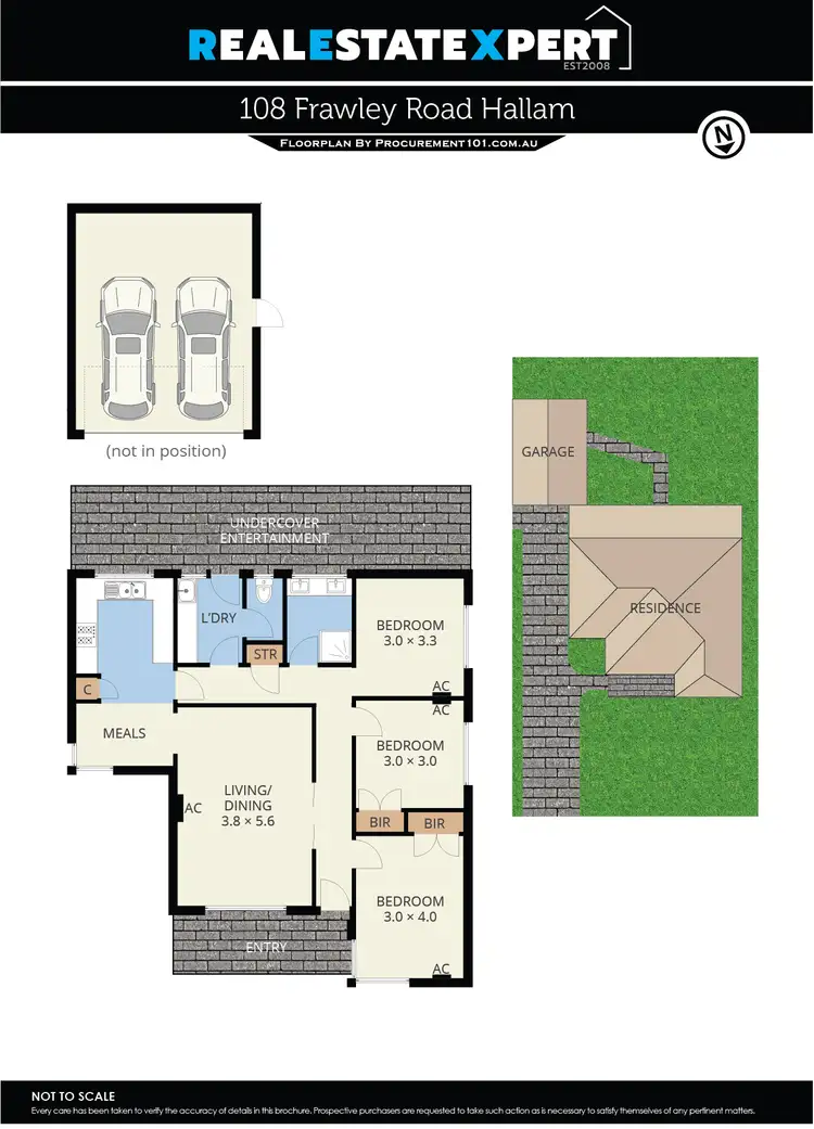 Floorplan of Homely house listing, 108 Frawley Road, Hallam VIC 3803