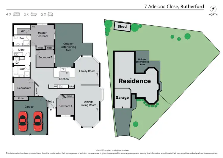 Floorplan of Homely house listing, 7 Adelong Close, Rutherford NSW 2320