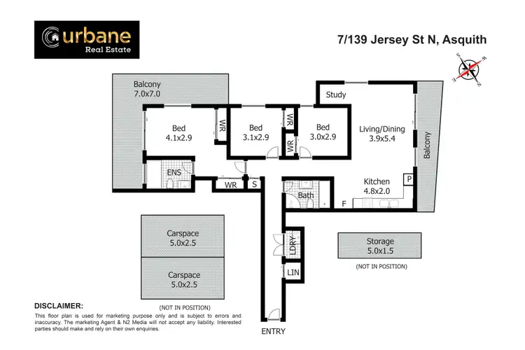 Floorplan of Homely unit listing, 7/139 Jersey Street North, Asquith NSW 2077