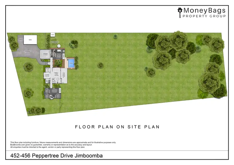 Floorplan of Homely house listing, 452-456 Peppertree Drive, Jimboomba QLD 4280