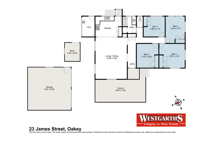 Floorplan of Homely house listing, 23 James Street, Oakey QLD 4401