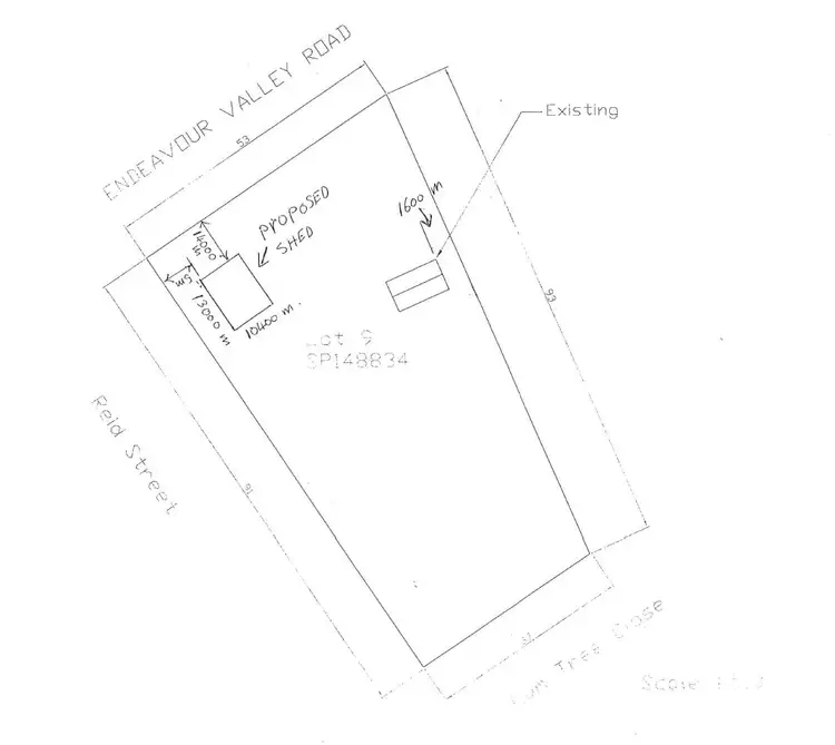 Floorplan of Homely land listing, 1 Gum Tree Close, Cooktown QLD 4895