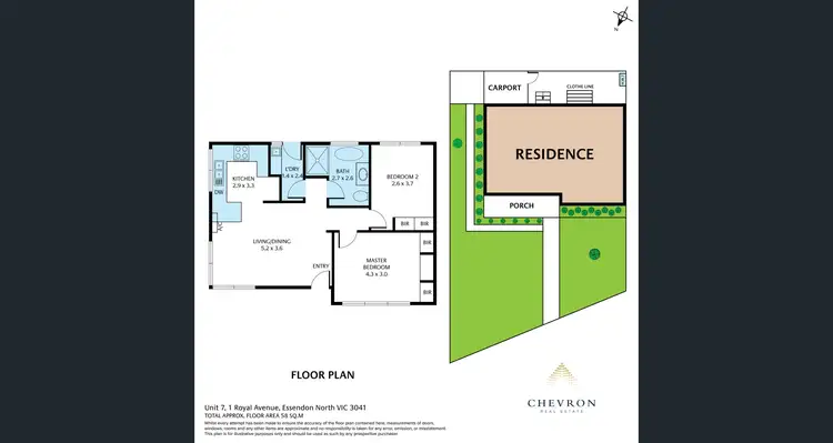 Floorplan of Homely unit listing, 7/1 Royal Avenue, Essendon North VIC 3041