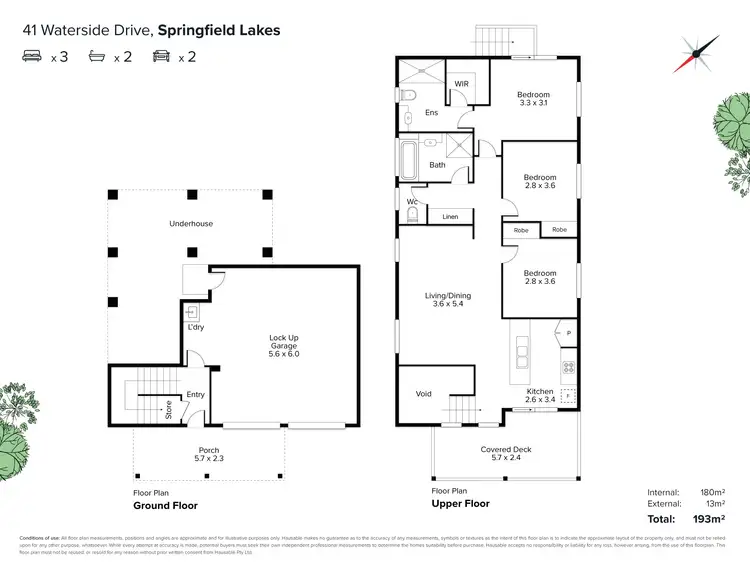Floorplan of Homely house listing, 41 Waterside Drive, Springfield Lakes QLD 4300