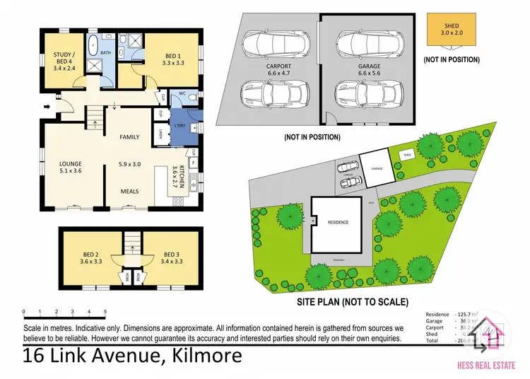 Floorplan of Homely house listing, 16 Link Avenue, Kilmore VIC 3764