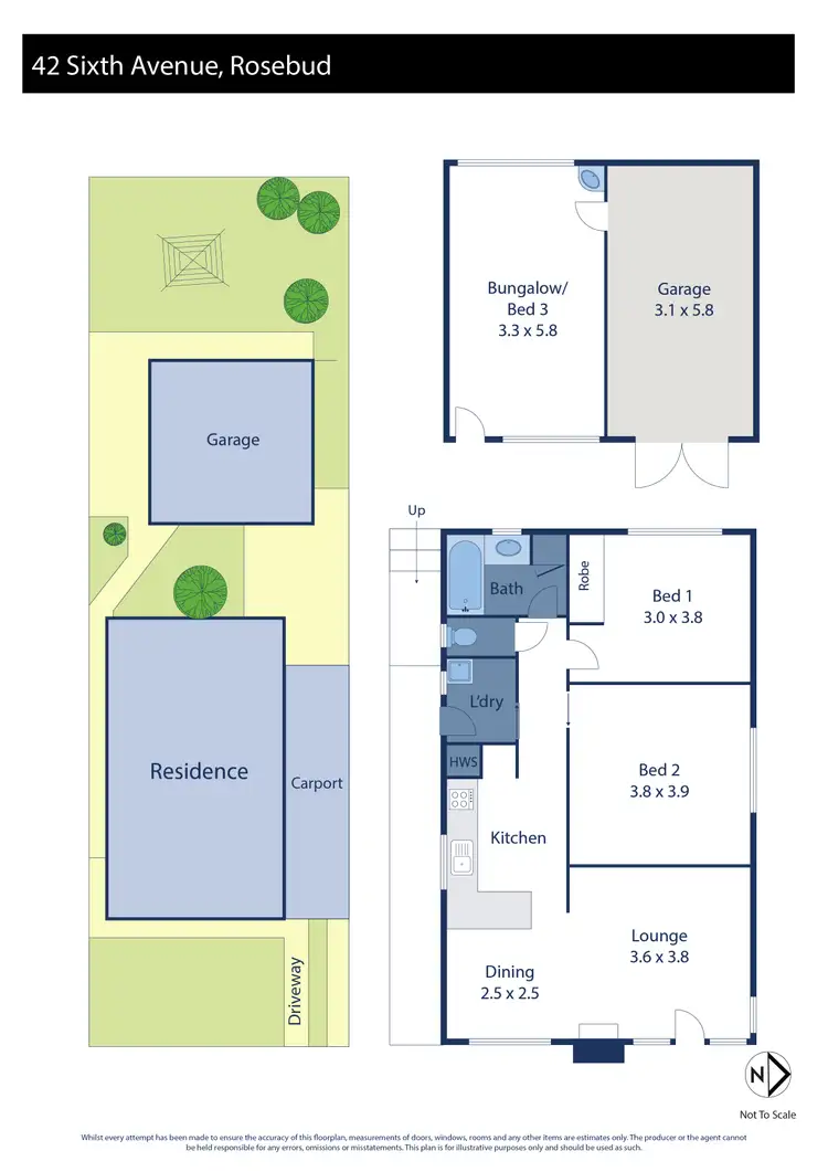 Floorplan of Homely house listing, 42 Sixth Avenue, Rosebud VIC 3939