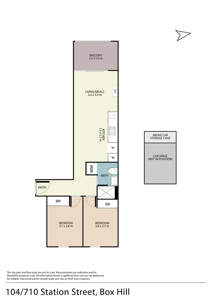 Floorplan of Homely apartment listing, 104/710 Station Street, Box Hill VIC 3128