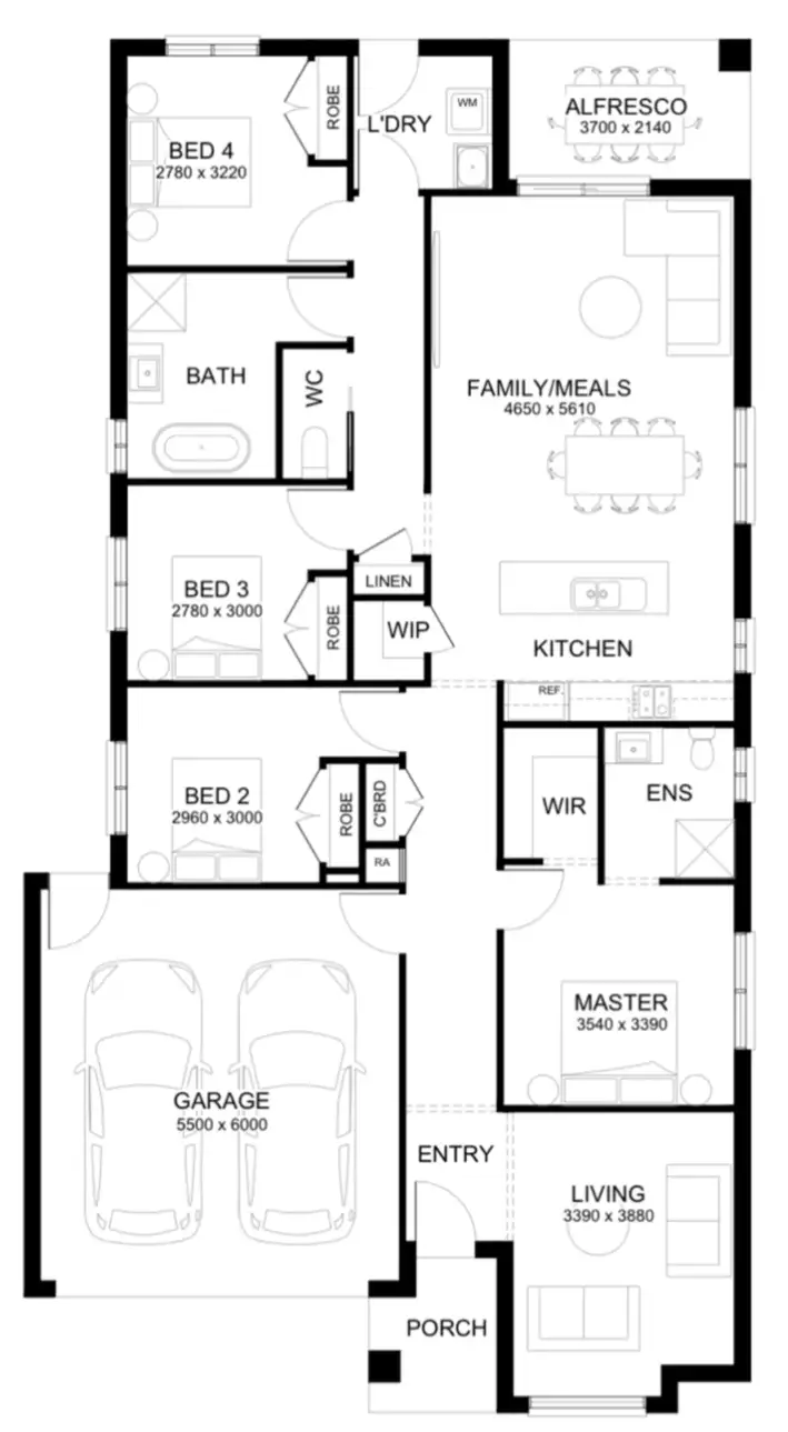 Floorplan of Homely house listing, Lot 1155 Daintree Road, Pakenham VIC 3810