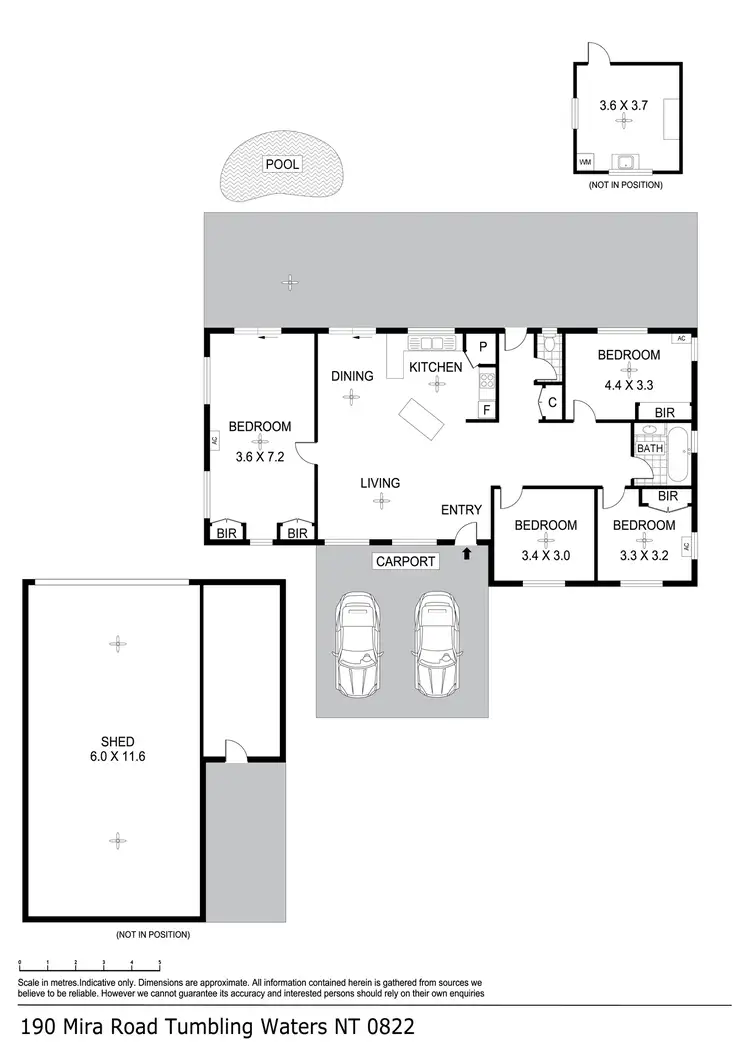 Floorplan of Homely house listing, 190 Mira Road, Tumbling Waters NT 822