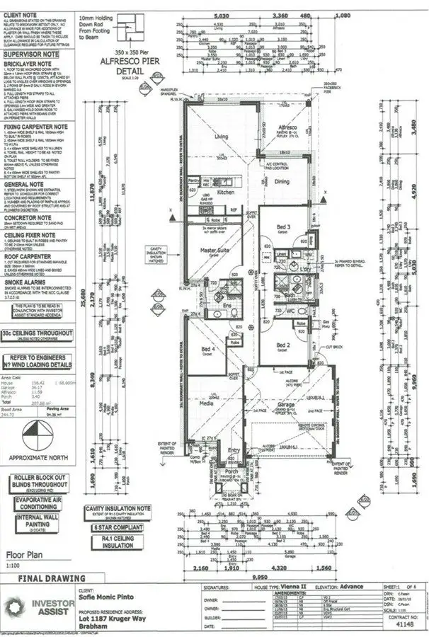 Floorplan of Homely house listing, 22 Kruger Way, Brabham WA 6055