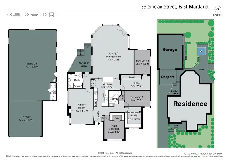 Floorplan of Homely house listing, 33 Sinclair Street, East Maitland NSW 2323