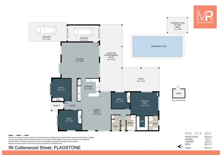 Floorplan of Homely house listing, 56 Cottonwood Street, Flagstone QLD 4280