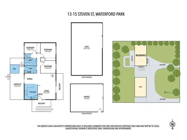 Floorplan of Homely house listing, 13-15 STEVEN STREET, Waterford Park VIC 3658