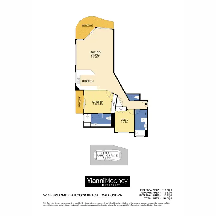 Floorplan of Homely apartment listing, 5/14 Esplanade Bulcock Beach, Caloundra QLD 4551