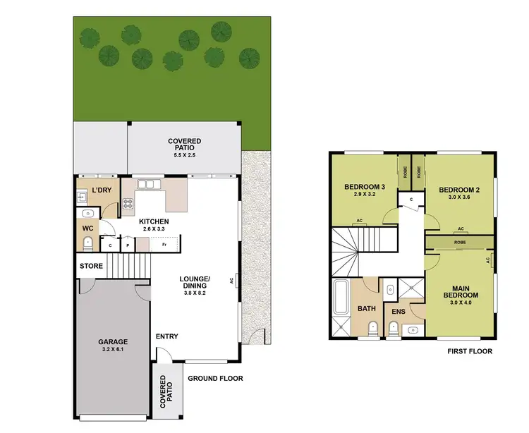 Floorplan of Homely townhouse listing, 75/30 White Ibis Drive, Griffin QLD 4503