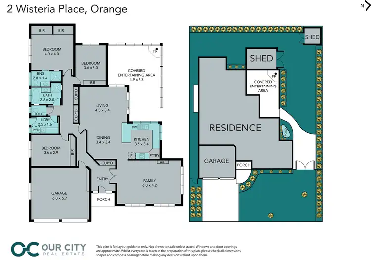 Floorplan of Homely house listing, 2 Wisteria Place, Orange NSW 2800