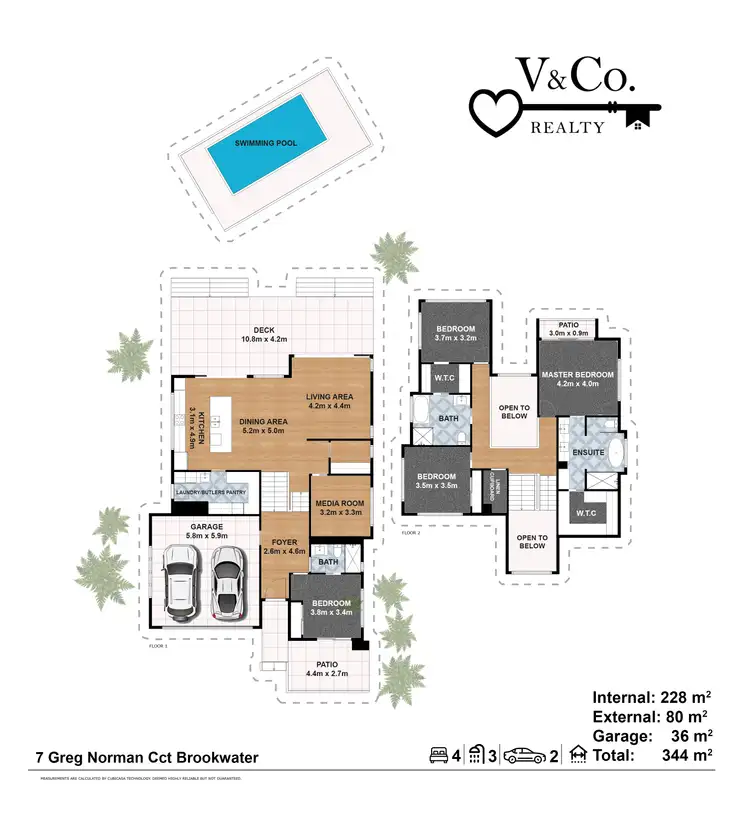 Floorplan of Homely house listing, 7 Greg Norman Circuit, Brookwater QLD 4300