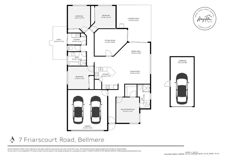 Floorplan of Homely house listing, 7 Friarscourt Road, Bellmere QLD 4510