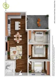 Floorplan of Homely rural property listing, 445 Limestone Creek Road, Adelaide Park QLD 4703
