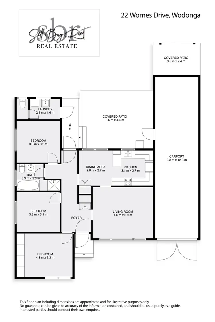 Floorplan of Homely house listing, 22 WORNES DRIVE, Wodonga VIC 3690