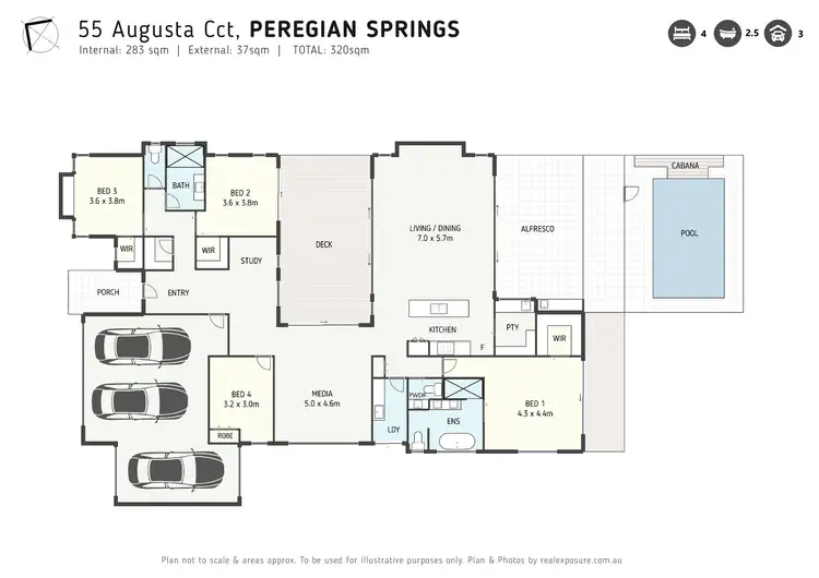 Floorplan of Homely house listing, 55 Augusta Circuit, Peregian Springs QLD 4573