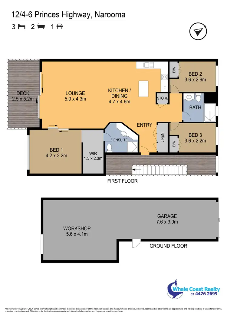Floorplan of Homely unit listing, 12/4 - 6 PRINCES HIGHWAY, Narooma NSW 2546