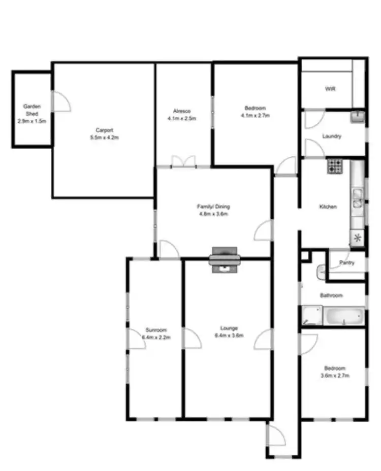 Floorplan of Homely house listing, 48A Bendooley Street, Bowral NSW 2576