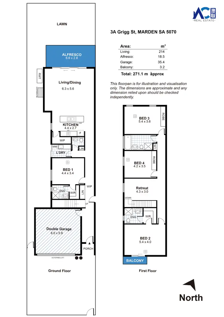Floorplan of Homely house listing, 3A Grigg Street, Marden SA 5070