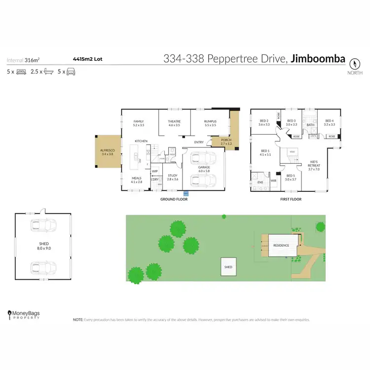 Floorplan of Homely house listing, 334 Peppertree Drive, Jimboomba QLD 4280