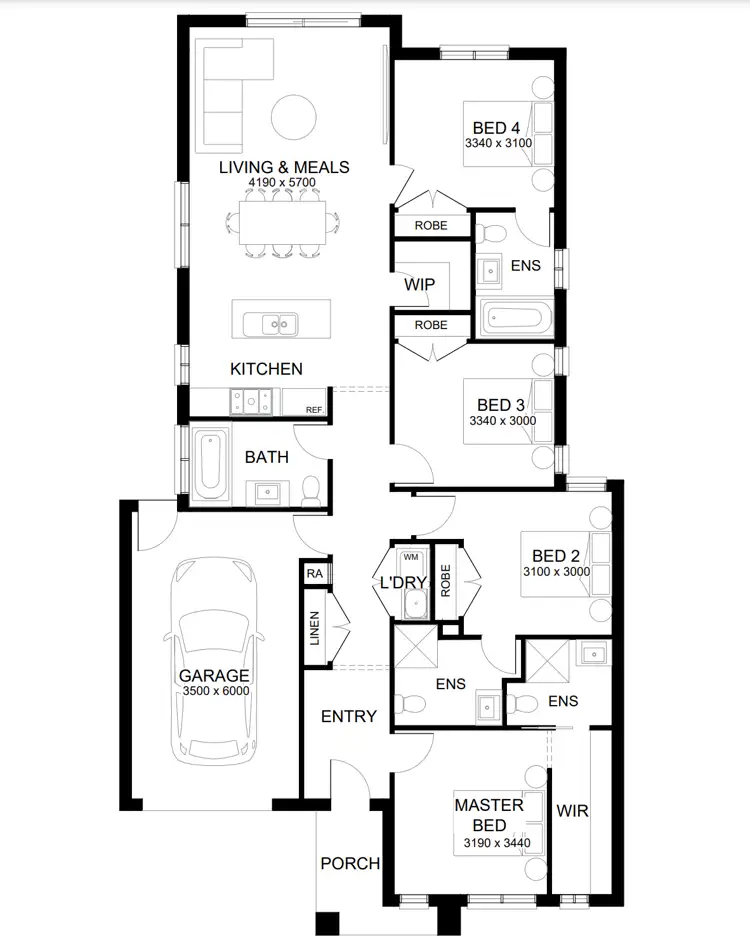 Floorplan of Homely house listing, 2226 Heart Loop, Clyde North VIC 3978