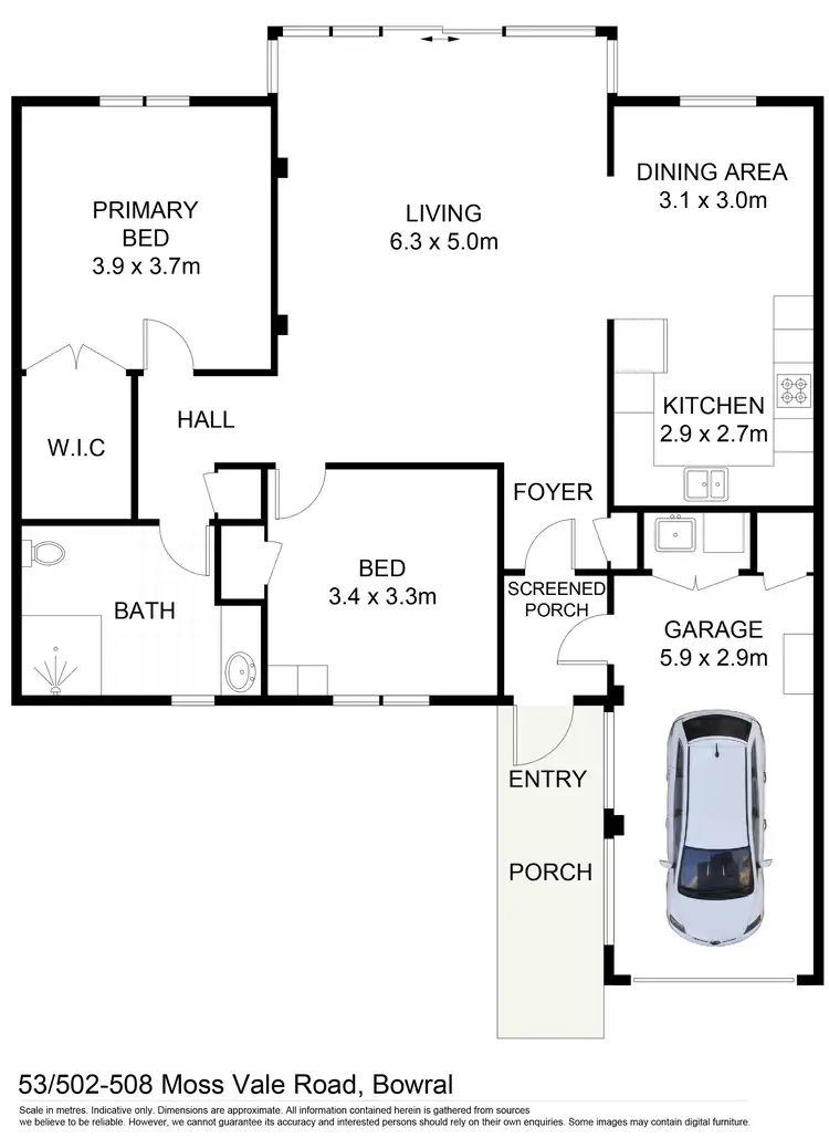Floorplan of Homely villa listing, 53/502-508 Moss Vale Road, Bowral NSW 2576