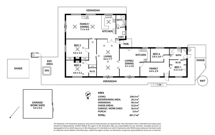 Floorplan of Homely house listing, 131-133 River Lane, Mannum SA 5238