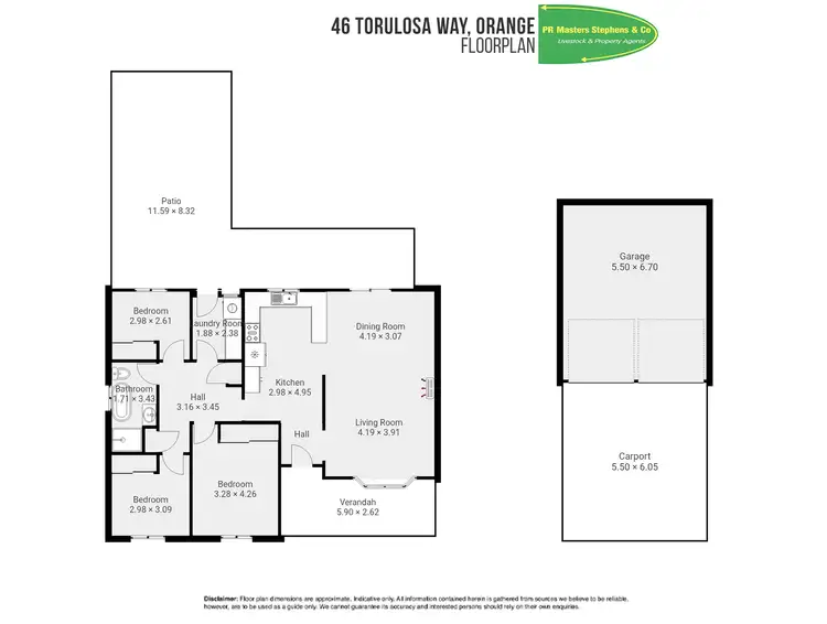 Floorplan of Homely house listing, 46 Torulosa Way, Orange NSW 2800