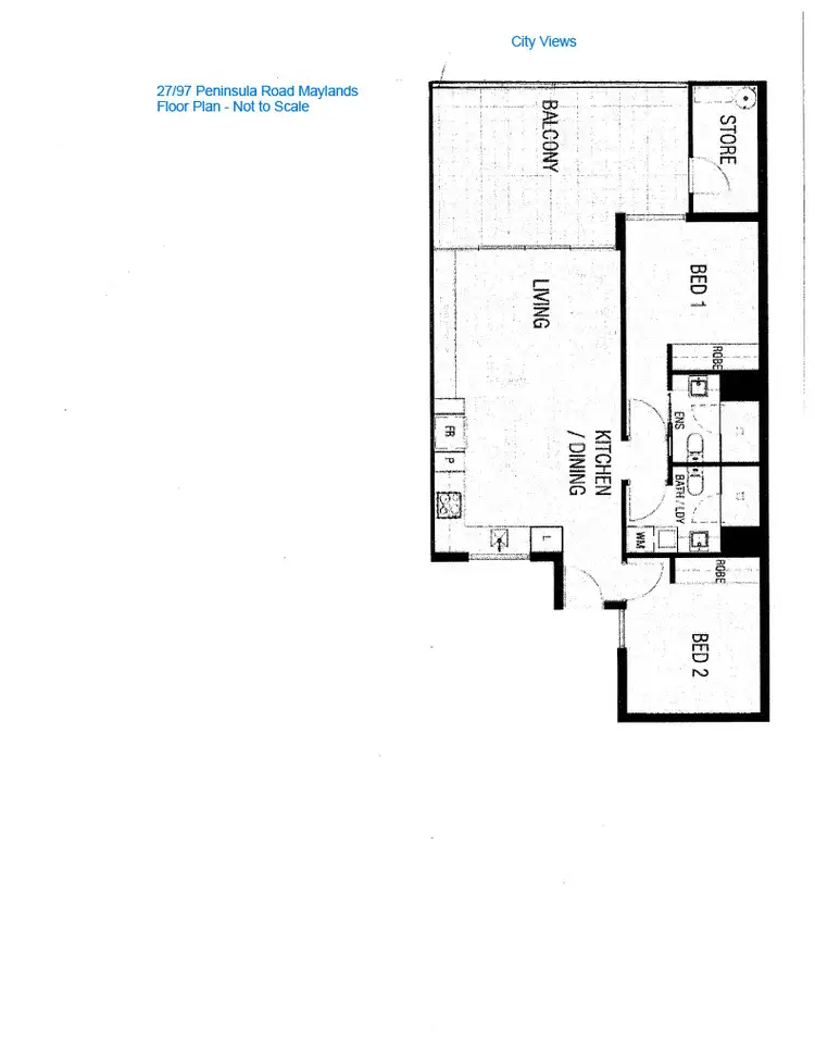 Floorplan of Homely apartment listing, 27/97 Peninsula Road, Maylands WA 6051
