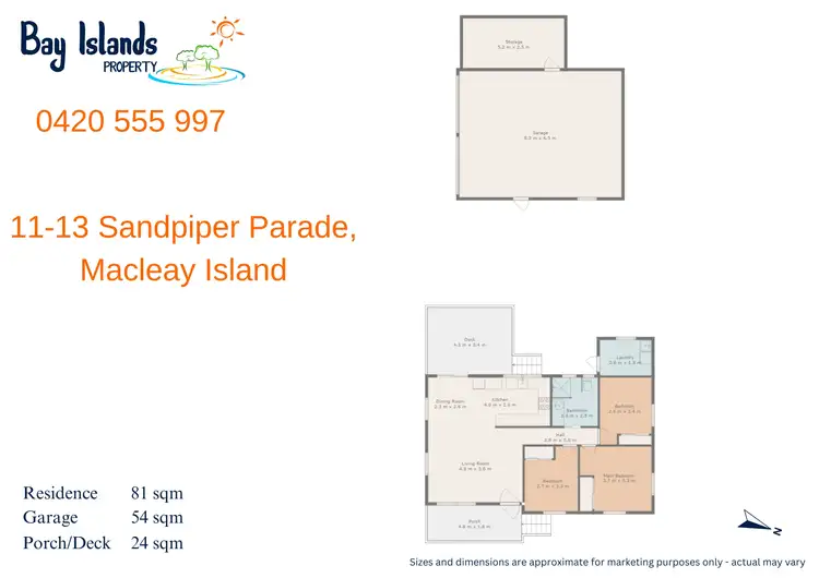 Floorplan of Homely house listing, 11-13 Sandpiper Parade, Macleay Island QLD 4184