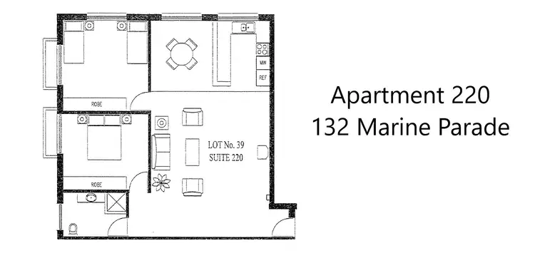 Floorplan of Homely apartment listing, 220/132 Marine Parade, Southport QLD 4215