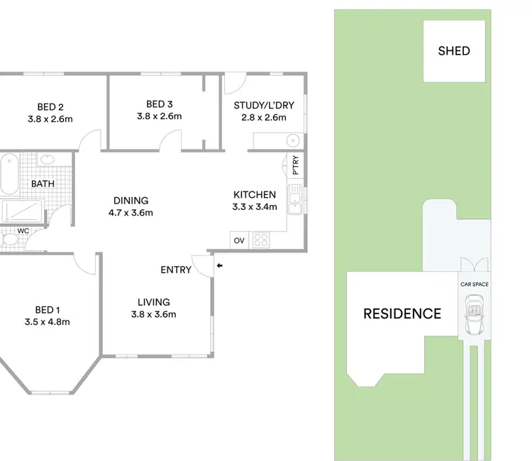 Floorplan of Homely house listing, 283 Eldon Street, Berserker QLD 4701