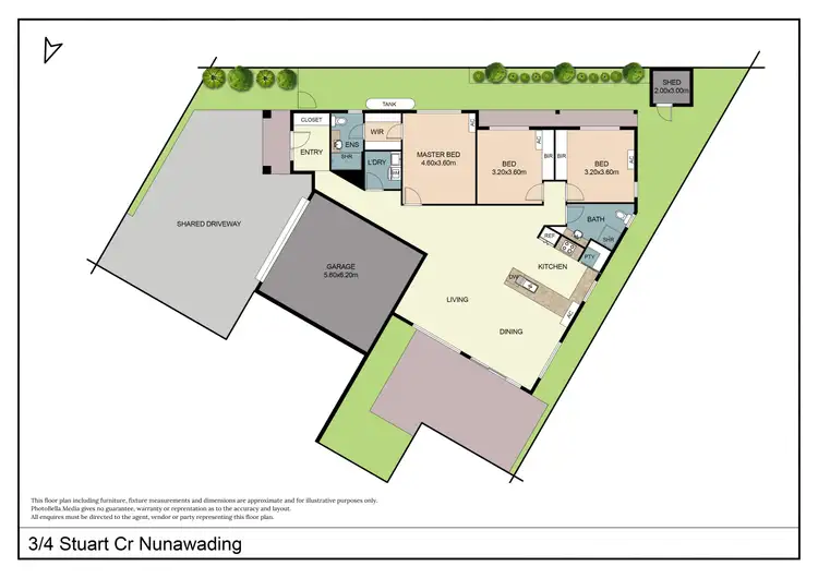 Floorplan of Homely townhouse listing, 3/4 Stuart Crescent, Nunawading VIC 3131