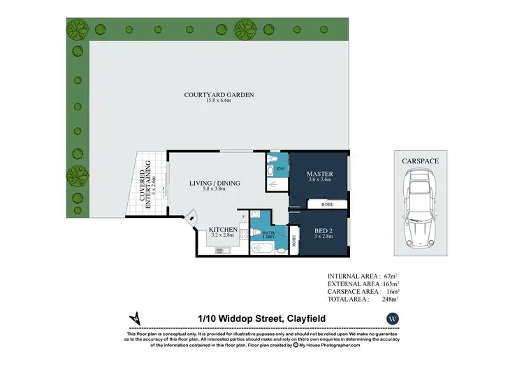 Floorplan of Homely unit listing, 1/10 Widdop Street, Clayfield QLD 4011