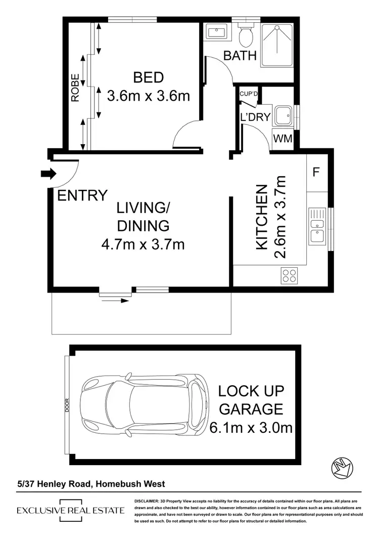 Floorplan of Homely unit listing, 5/37 Henley Road, Homebush West NSW 2140