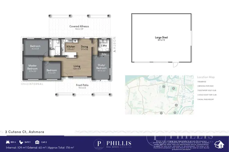 Floorplan of Homely house listing, 3 Cutana Court, Ashmore QLD 4214